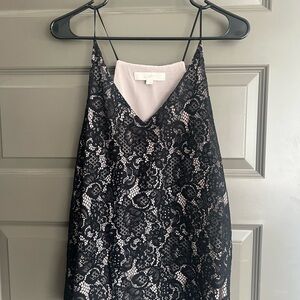 LOFT Black Lace Cami Top